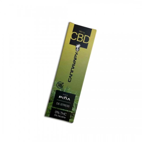 Vaper Desechable CBD Cannavapy 600 Piña 150MG