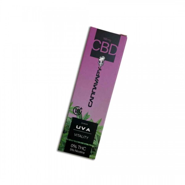 Vaper Desechable CBD Cannavapy 600 Uva 150MG